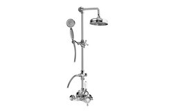 GRAFF CD2.11-C2S CANTERBURY TRADITIONAL EXPOSED THERMOSTATIC TUB AND SHOWER SYSTEM WITH METAL HANDSHOWER HANDLE