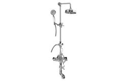 GRAFF CD4.01-C2S CANTERBURY EXPOSED THERMOSTATIC TUB AND SHOWER SYSTEM WITH HANDSHOWER (ROUGH AND TRIM)