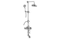 GRAFF CD4.02-C2S CANTERBURY EXPOSED THERMOSTATIC TUB AND SHOWER SYSTEM WITH HANDSHOWER (ROUGH AND TRIM)