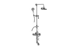GRAFF CD4.02-LM34S CANTERBURY EXPOSED THERMOSTATIC TUB AND SHOWER SYSTEM WITH HANDSHOWER (ROUGH AND TRIM)
