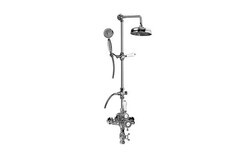 GRAFF CD4.11-LC1S CANTERBURY TRADITIONAL EXPOSED THERMOSTATIC TUB AND SHOWER SYSTEM WITH METAL HANDSHOWER HANDLE