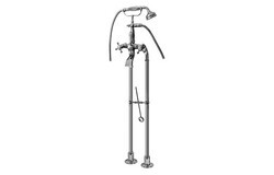 GRAFF G-3896-C2 CANTERBURY EXPOSED FLOOR-MOUNTED TUB FILLER WITH HANDSHOWER SET