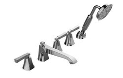 GRAFF G-6853-LM47B FINEZZA DUE ROMAN TUB SET WITH HANDSHOWER AND LEVER HANDLE