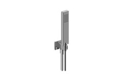 GRAFF G-8647 1-5/8 INCH SQUARE HANDSHOWER WITH WALL BRACKET AND INTEGRATED WALL SUPPLY ELBOW