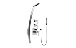 GRAFF GF2.020A-LM38S QUBIC THERMOSTATIC SHOWER SET WITH HANDSHOWER (ROUGH AND TRIM)