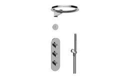 GRAFF GL3.029WT-RH0 AMETIS THERMOSTATIC SHOWER SYSTEM - RING WITH HANDSHOWER
