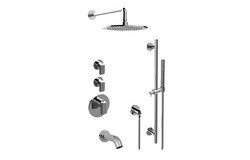 GRAFF GL3.612ST-LM58E0 SENTO FULL THERMOSTATIC SHOWER SYSTEM WITH DIVERTER VALVE (ROUGH AND TRIM)
