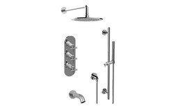GRAFF GL3.612WT-C17E0 TERRA FULL THERMOSTATIC SHOWER SYSTEM WITH DIVERTER VALVE (ROUGH AND TRIM)