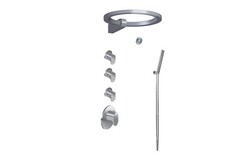 GRAFF GL4.029SC-LM44E0 AMETIS THERMOSTATIC SET WITH RING AND HANDSHOWER