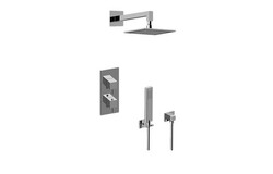 GRAFF GM2.022WD-LM39E0 QUBIC TRE THERMOSTATIC SHOWER SYSTEM - SHOWER WITH HANDSHOWER