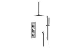 GRAFF GM3.011WB-LM38E0 QUBIC THERMOSTATIC SHOWER SYSTEM - SHOWER WITH HANDSHOWER