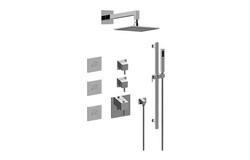GRAFF GM3.112SH-LM39E0-T QUBIC TRE FULL THERMOSTATIC SHOWER SYSTEM (TRIM ONLY)