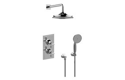 GRAFF GR2.022WD-C15E0 FINEZZA DUE THERMOSTATIC SHOWER SYSTEM - SHOWER WITH HANDSHOWER