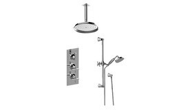 GRAFF GR3.011WB-2C1L FINEZZA DUE THERMOSTATIC SHOWER SYSTEM - SHOWER WITH HANDSHOWER
