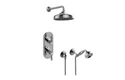 GRAFF GS2.022WD-LM15E0 CANTERBURY THERMOSTATIC SHOWER SYSTEM - SHOWER WITH HANDSHOWER