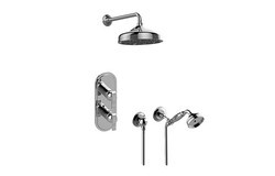 GRAFF GS2.022WD-LM20E0 BALI THERMOSTATIC SHOWER SYSTEM - SHOWER WITH HANDSHOWER