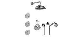 GRAFF GS2.122SG-C2E0 CANTERBURY FULL THERMOSTATIC SHOWER SYSTEM WITH DIVERTER VALVE