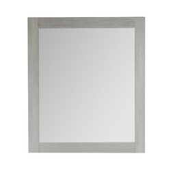 BELLATERRA HOME 808175-M-26 26 W X 30 H INCH RECTANGLE WOOD FRAME MIRROR IN GRAY PINE FINISH