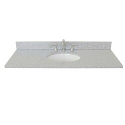BELLATERRA 430001-49-GYO 49 INCH GRAY GRANITE COUNTERTOP WITH OVAL SINK