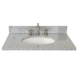 BELLATERRA 430001-31-GYO 31 INCH GRAY GRANITE COUNTERTOP WITH OVAL SINK
