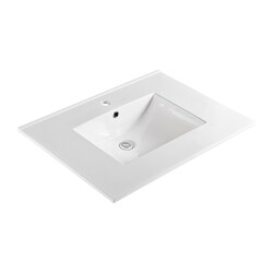 BELLATERRA 303122-A 31 INCH SINGLE SINK CERAMIC TOP WITH SINGLE HOLE