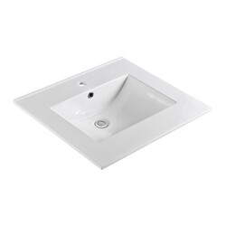 BELLATERRA 302522-A 25 INCH SINGLE SINK CERAMIC TOP WITH SINGLE HOLE