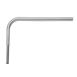 JACLO 7982 ALL BRASS L-BAR WITH INSERT SHOWER CURTAIN ROD