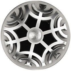 LINKASINK D011 SS-SCR01 MAZE GRID STRAINER-SATIN SMOOTH FINISH AND SPHERE SCREW