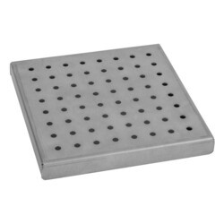 JACLO 6201-6 6 X 6 INCH ROUND DOTTED CHANNEL DRAIN GRATE