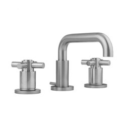JACLO 8882-C-1.2 DOWNTOWN CONTEMPO FAUCET WITH ROUND ESCUTCHEONS AND CONTEMPO CROSS HANDLES -1.2 GPM