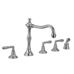 JACLO 9930-T674-A-TRIM ROARING 20'S ROMAN TUB SET WITH SMOOTH LEVER HANDLES AND ANGLED HANDSHOWER MOUNT