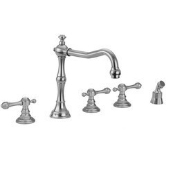 JACLO 9930-T692-A-TRIM ROARING 20'S ROMAN TUB SET WITH MAJESTY LEVER HANDLES AND ANGLED HANDSHOWER MOUNT