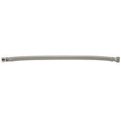 JACLO 177-SS-GREY FLEX GREY DECORATIVE COVER STAINLESS STEEL BRAIDED 3/8 INCH O.D. X 3/8 INCH O.D. MALE 20 INCH EXTENSION SUPPLY LINE