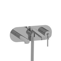 RIOBEL GS21C WALL-MOUNT TYPE T/P (THERMO/PRESSURE BALANCE) COAXIAL TUB FILLER WITH HAND SHOWER IN CHROME