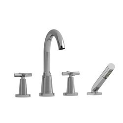RIOBEL PA12+ PALLACE 4-PIECE DECK-MOUNT TUB FILLER WITH HAND SHOWER
