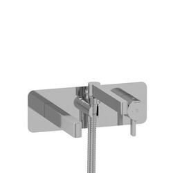 RIOBEL PX21C PARADOX WALL-MOUNT TYPE T/P (THERMO/PRESSURE BALANCE) COAXIAL TUB FILLER WITH HAND SHOWER IN CHROMME