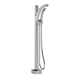 RIOBEL TSA37 SALOM FLOOR-MOUNT TYPE T/P (THERMOSTATIC/PRESSURE BALANCE) COAXIAL TUB FILLER WITH HAND SHOWER TRIM