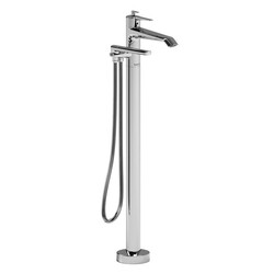 RIOBEL TVY39C VENTY 2-WAY TYPE T (THERMOSTATIC) COAXIAL FLOOR-MOUNT TUB FILLER WITH HAND SHOWER TRIM IN CHROME