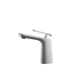 KUBEBATH AFB1639WH AQUA ADATTO SINGLE LEVER FAUCET IN CHROME AND WHITE