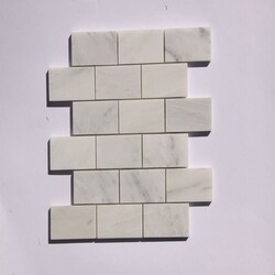 LEGION FURNITURE MS-STONE14 MOSAIC MIX WITH STONE -SF IN WHITE-GRAY