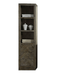 LEGION FURNITURE WH8220 20 INCH SIDE CABINET FOR WH85 IN BROWN