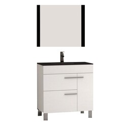 EVIVA EVVN521-32WH CUP 31.5 INCH WHITE MODERN BATHROOM VANITY WITH WHITE INTEGRATED PORCELAIN SINK
