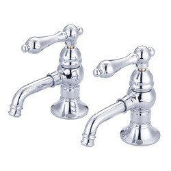 WATER-CREATION F1-0002-AL VINTAGE CLASSIC BASIN COCKS LAVATORY FAUCETS WITH METAL LEVER HANDLES WITHOUT LABELS