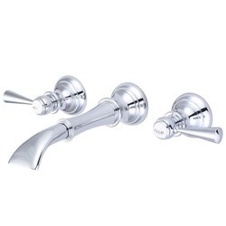 WATER-CREATION F4-0004-TL WATERFALL STYLE WALL-MOUNTED LAVATORY FAUCET IN CHROME FINISH