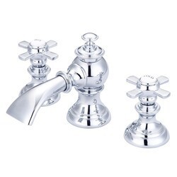 WATER-CREATION F2-0013-FX MODERN CLASSIC WIDESPREAD LAVATORY FAUCETS WITH POP-UP DRAIN WITH FLAT CROSS HANDLES