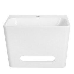 STREAMLINE K-1723-SLSWS-24 24 INCH VANITY WITH SOLID SURFACE RESIN TOP IN GLOSSY WHITE