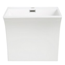 STREAMLINE K-1722-SLSWS-20 20 INCH VANITY WITH SOLID SURFACE RESIN TOP IN GLOSSY WHITE