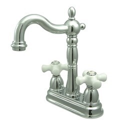 KINGSTON BRASS KB149PX HERITAGE 4-INCH CENTERSET BAR FAUCET WITHOUT POP-UP ROD