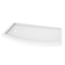 FLEURCO ADQ3260BF-18 ADQ 36 X 60 INCH BOWFRONT BASE WITH SIDE DRAIN, NON LUCITE AND NON TEXTURED