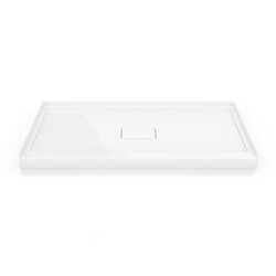 FLEURCO ADT36-18-3 ADT 36 W INCH IN-LINE BASE WITH CONCEALED CENTER DRAIN AND 3 INTEGRATED TILE FLANGES